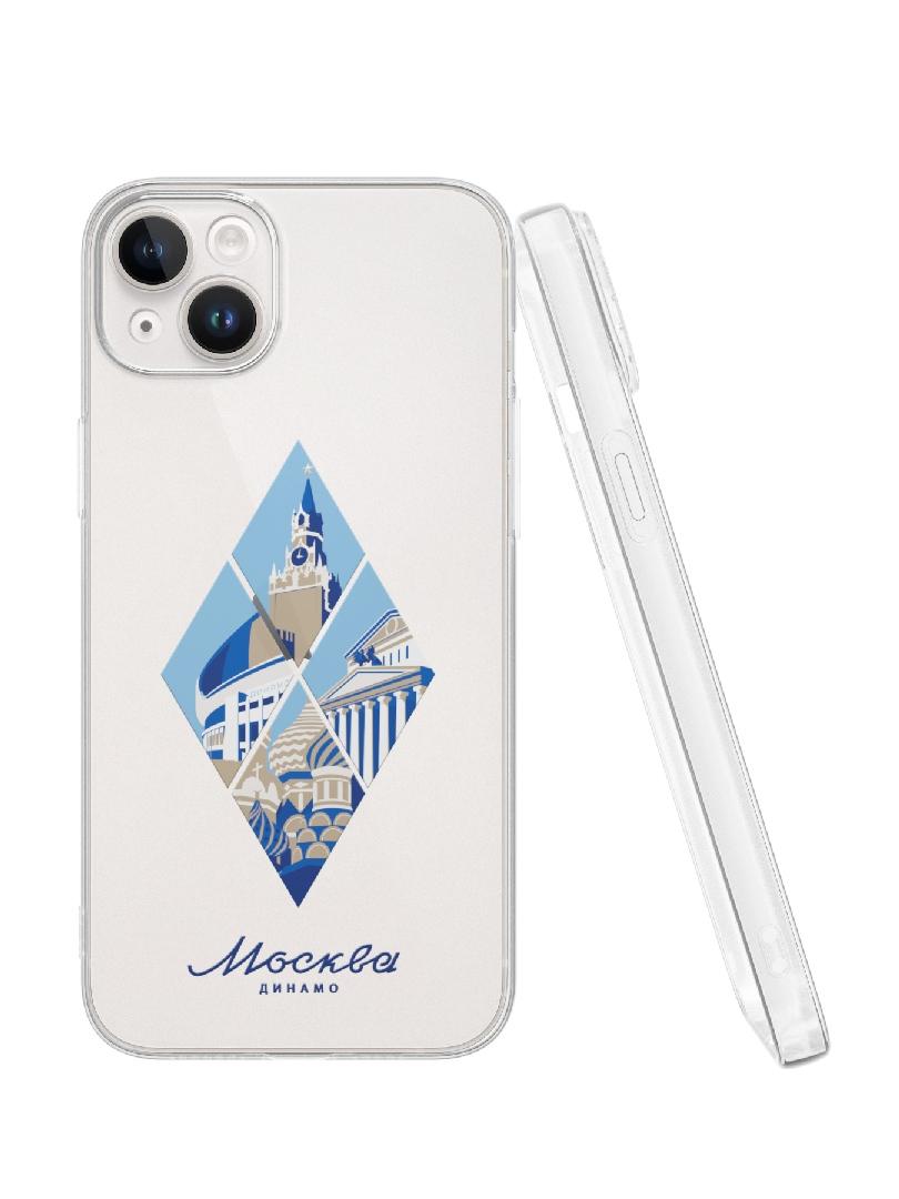 Силиконовый чехол для iPhone 14 PLUS РОДИНА (прозрачный)