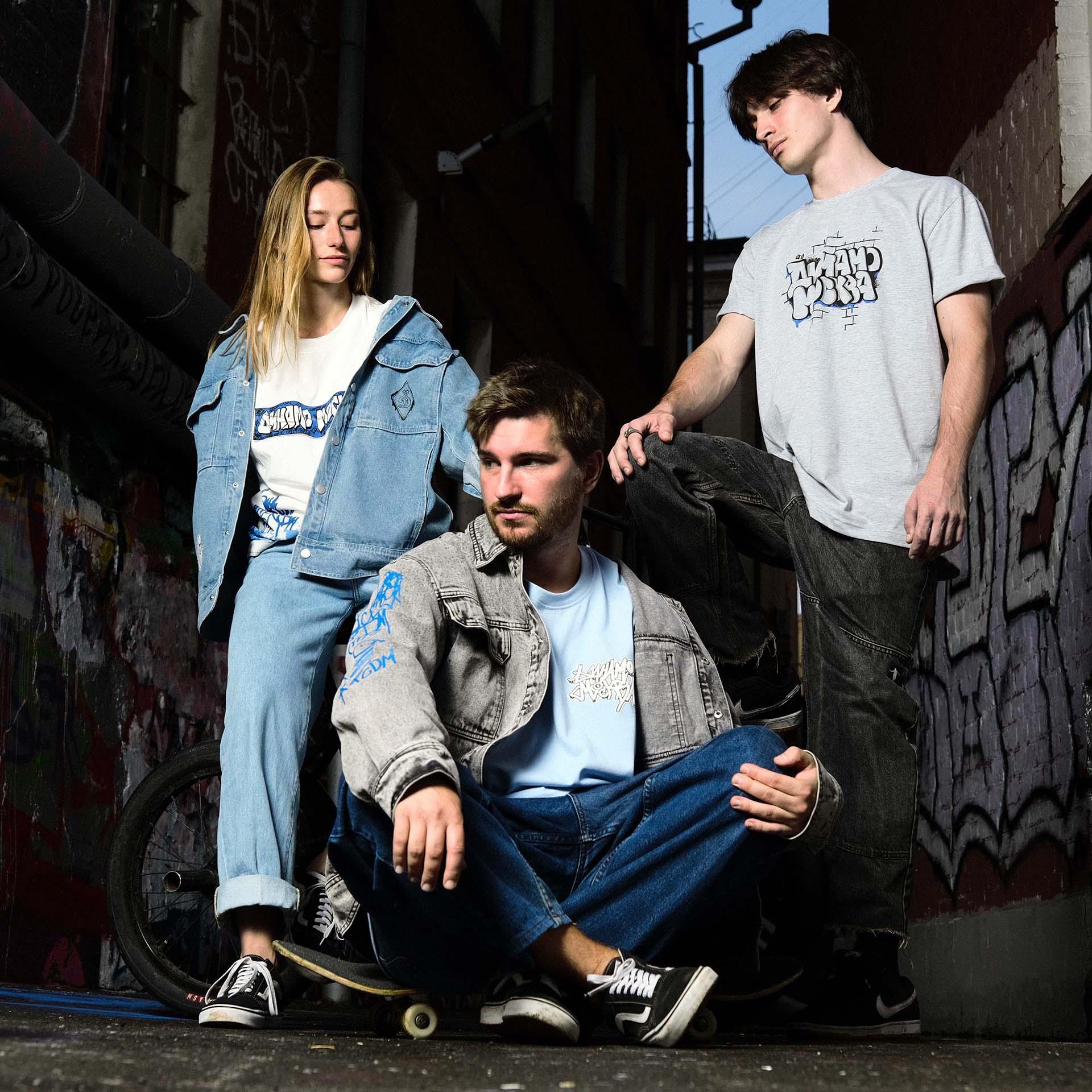 Denim jacket GRAFFITI, article: 15259-14